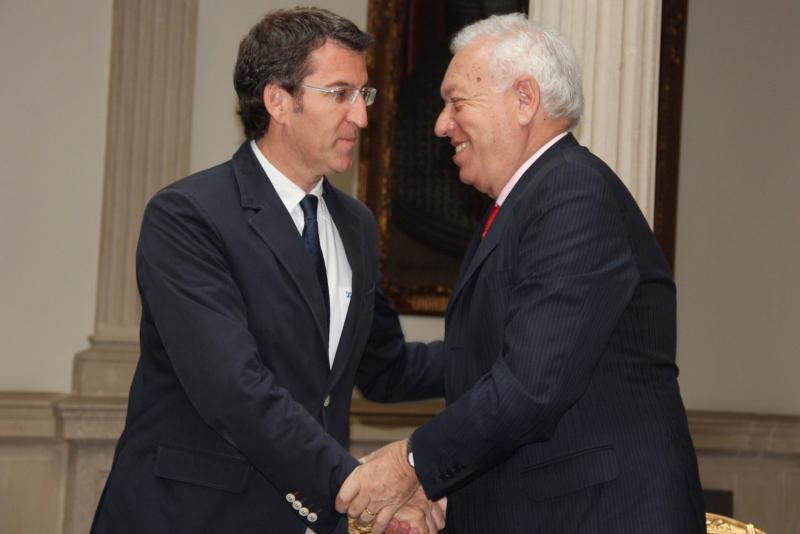 O presidente da Xunta reuniuse onte co ministro García-Margallo O presidente da Xunta reuniuse onte co ministro García-Margallo
