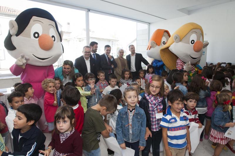 Xesús Vázquez Abad presenta o novo programa de televisión infantil en galego ‘Os Bolechas’. Foto: Xoán Crespo. 