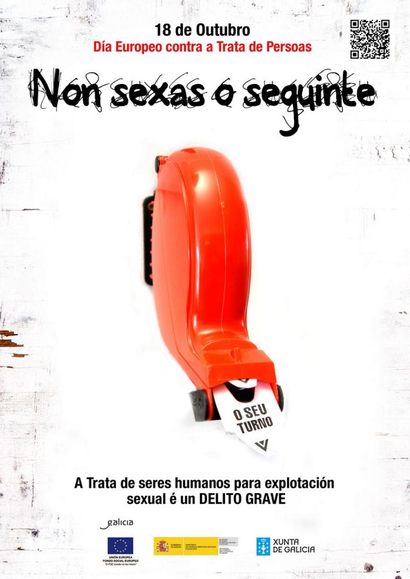 Cartel do Día europeo contra a trata de seres humanos con fins de explotación sexual