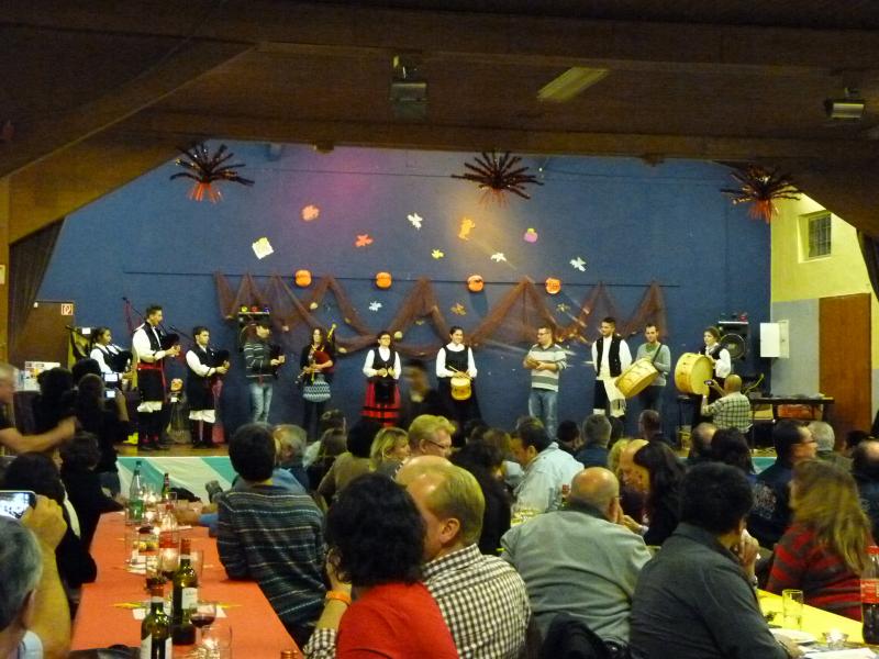 Imagen de la celebración del tradicional Magosto en Frankfurt.