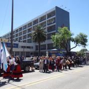 Chegouse ata a Quinta que a entidade ten a carón do sanatorio, na compaña de bandeiras e traxes tradicionais.