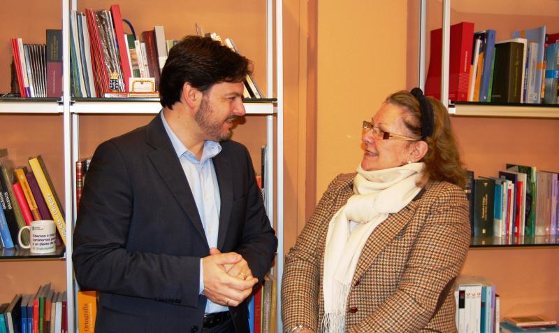 Rodríguez Miranda recibió a la decana del cuerpo consular en Galicia, la cónsul uruguaya Marta Echarte