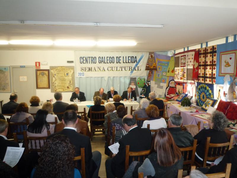 Imaxe da Asemblea na que se renovou a Xunta Directiva do Centro Galego de Lleida (Casa de Galicia).