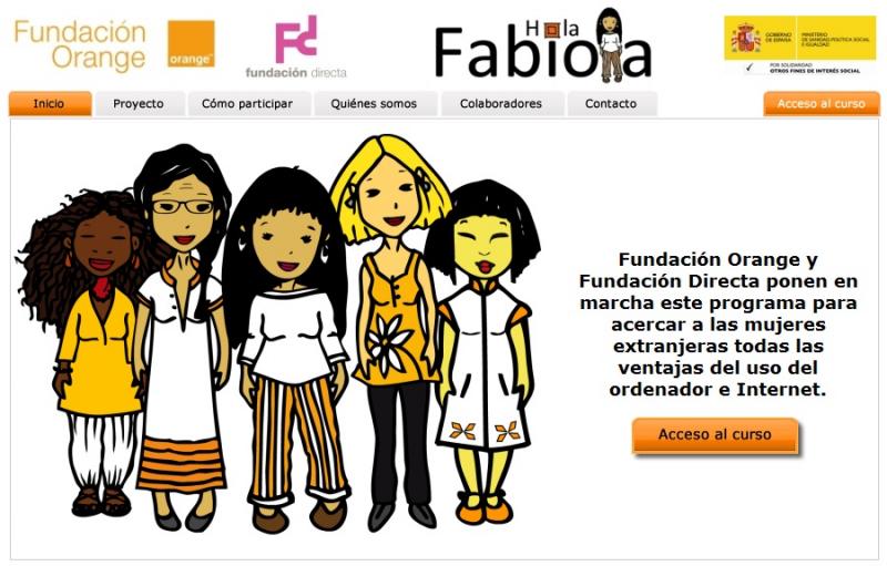 'Hola Fabiola' está promovido polas fundacións Orange e Directa, co apoio do Ministerio de Sanidade, Política Social e Igualdade