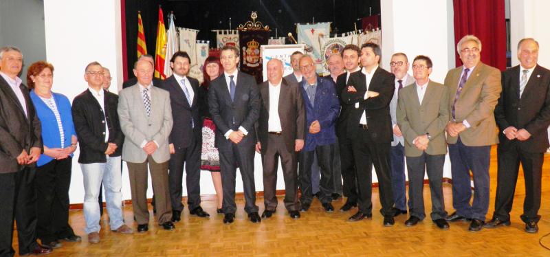 Foto do acto de sinatura da unión de entidades galegas, celebrado en Barcelona.