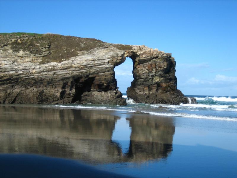 Playa de As Catedrais, en Ribadeo (Lugo).