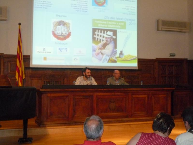 Manoel Carrete Rivera pronunciou unha conferencia sobre o dramaturgo Roberto Vidal Bolaño