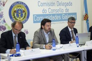 Fotografía da xuntanza ordinaria da Comisión Delegada do Consello de Comunidades Galegas