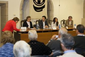 Imaxe do acto celebrado na mañá de hoxe no Museo do Pobo Galego, en Santiago de Compostela