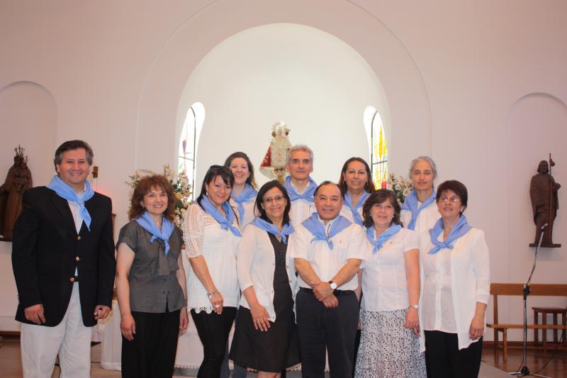 O Coro da entidade galega na capital chilena actuou na última misa do 2013 celebrada na capela do Estadio Español