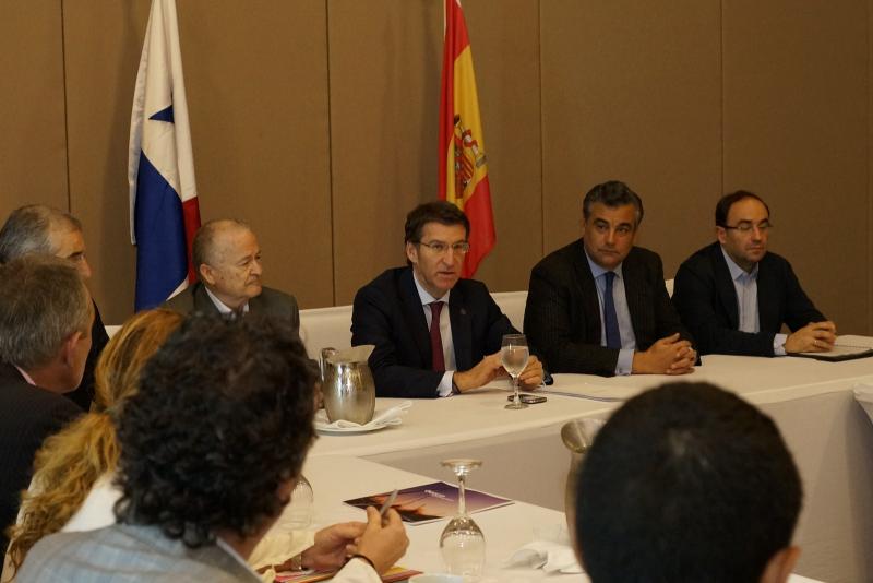 O presidente da Xunta participou esta mañá nun encontro con empresariado galego en Panamá 