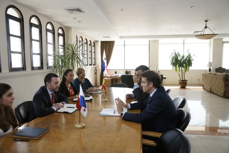 O presidente da Xunta reuniuse co ministro de Relacións Exteriores de Panamá, Francisco Álvarez de Soto
