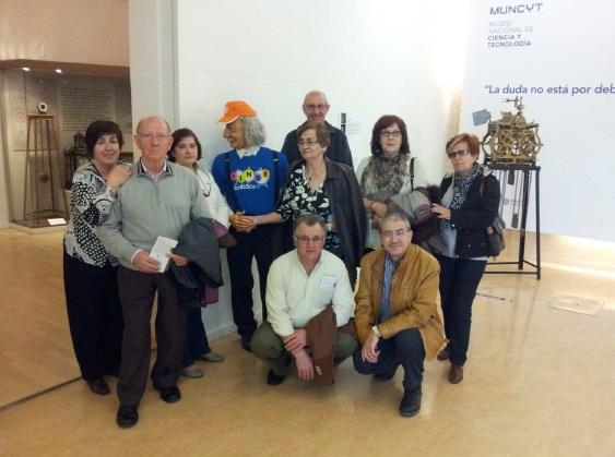 Na imaxe, un momento da visita ao Museo Nacional de Ciencia y Tecnología de España (MUNCYT)
