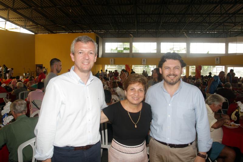 Alfonso Rueday el secretario xeral da Emigración, Antonio Rodríguez Miranda visitaron hoy el Centro Espanhol de Niterói 