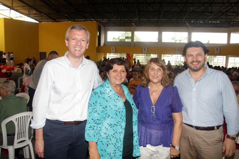 Alfonso Rueday el secretario xeral da Emigración, Antonio Rodríguez Miranda visitaron hoy el Centro Espanhol de Niterói 