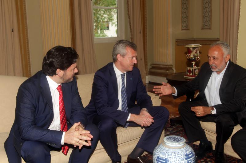 O vicepresidente da Xunta de Galicia, Alfonso Rueda, reuniuse hoxe co viceprefeito de Rio de Xaneiro, Adilson Pires 