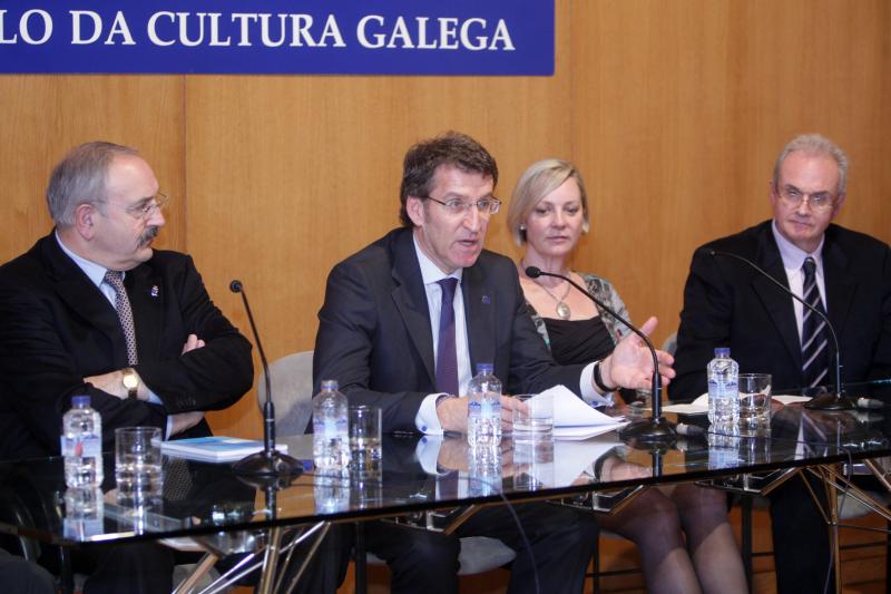 O presidente da Xunta clausurou o simposio internacional “Da civilización á cultura. Rosendo Salvado e o mundo aborixe”, organizado polo Consello da Cultura Galega. Foto: Conchi Paz