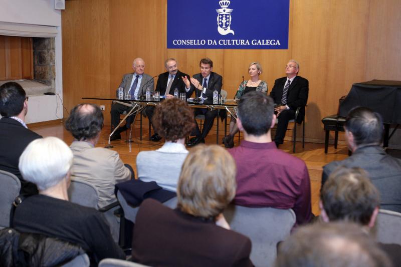 O presidente da Xunta clausurou o simposio internacional “Da civilización á cultura. Rosendo Salvado e o mundo aborixe”, organizado polo Consello da Cultura Galega. Foto: Conchi Paz