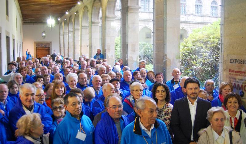 A recepción institucional tivo lugar no Museo do Pobo Galego (en Santiago de Compostela)