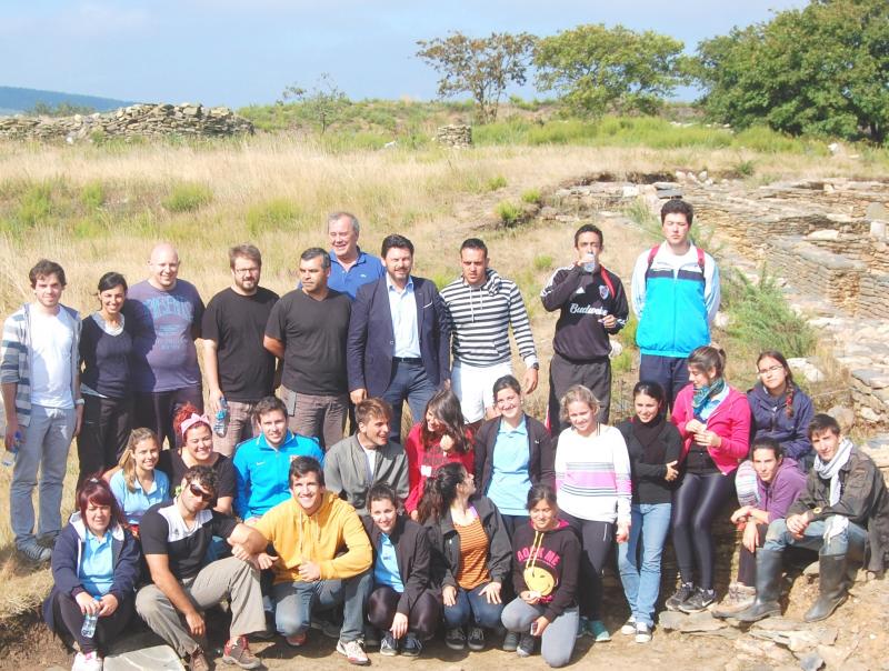 Imaxe do Campo de traballo realizado o pasado mes de agosto no castro de Castromaior (Portomarín)