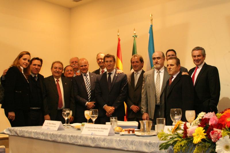 O presidente durante o encontro empresarial 'Galicia-México. Oportunidades de Negocio'