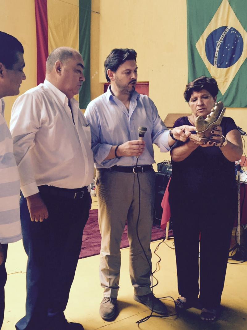 Miranda en el Centro Español de Niterói