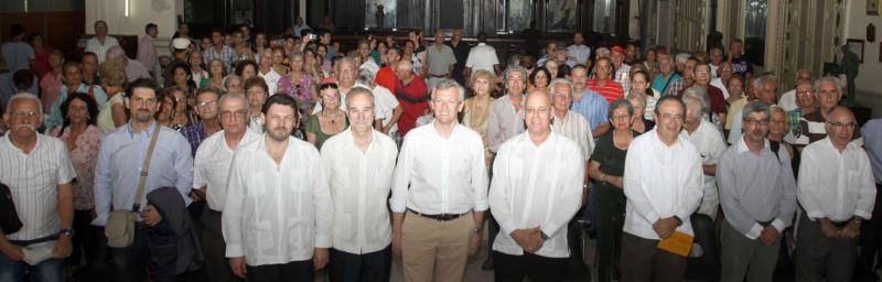El vicepesidente de la Xunta y el secretario xeral da Emigración mantuvieron una reunión con las presidentas y presidentes de las sociedades gallegas en La Habana