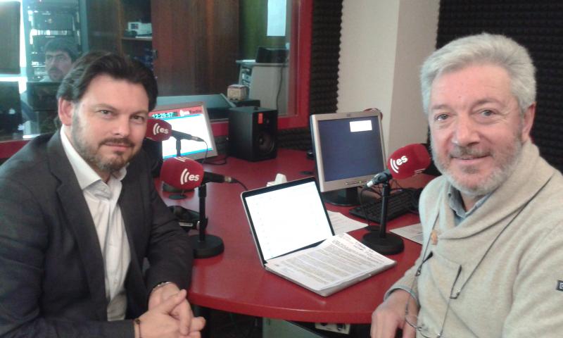 Antonio Rodríguez Miranda e Ignacio Balboa, director do espazo radiofónico