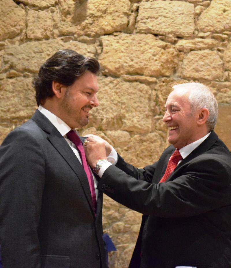 Miranda (a la izquierda) y el empresario mexicano Carlos Slim fueron homenajeados en el XX aniversario de esta celebración