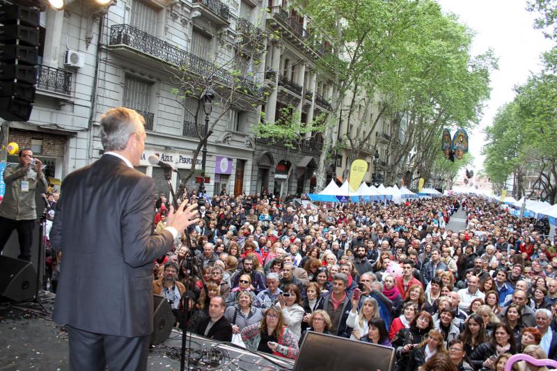 El vicepresidente de la Xunta de Galicia, durante su alocución