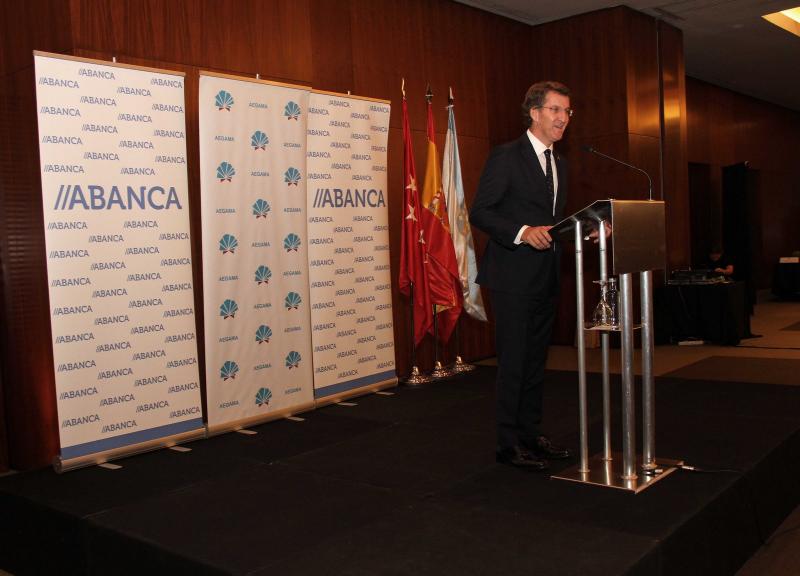 El titular de la Xunta participó en la celebración del XXV aniversario de la Asociación de Empresarios Gallegos en Madrid (AEGAMA) 