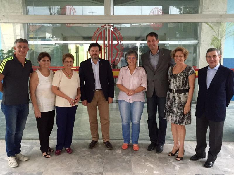 O secretario xeral da Emigración da Xunta de Galicia visitou -tamén na capital paulista- a Sociedade Hispano Brasileira de Socorros Mútuos e Instrução de Sâo Paulo