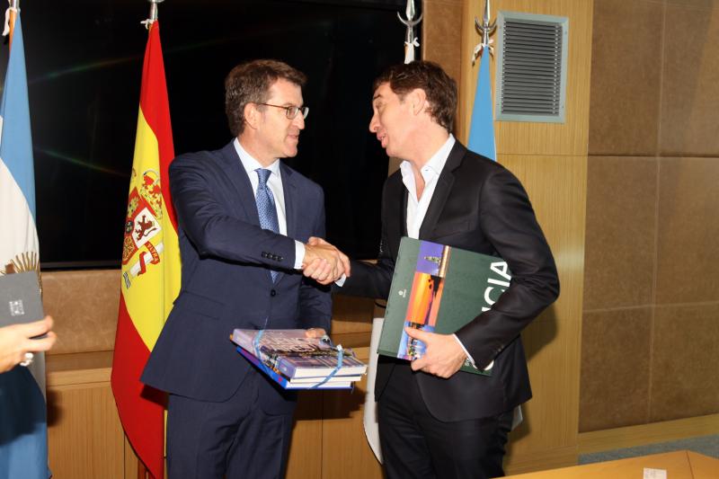 O titular da Xunta reuniuse esta tarde co vicexefe do Goberno da Cidade Autónoma de Bos Aires, Diego Santilli 