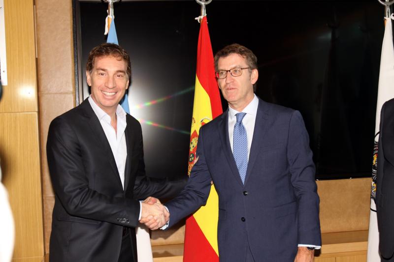 El titular de la Xunta se reunió esta tarde con el vicejefe del Gobierno de la Ciudad Autónoma de Buenos Aires, Diego Santilli 