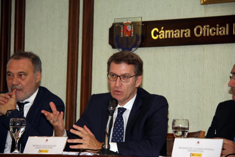 O titular da Xunta participou hoxe nun encontro empresarial na Cámara Oficial Española de Comercio de Uruguai O titular da Xunta participou hoxe nun encontro empresarial na Cámara Oficial Española de Comercio de Uruguai