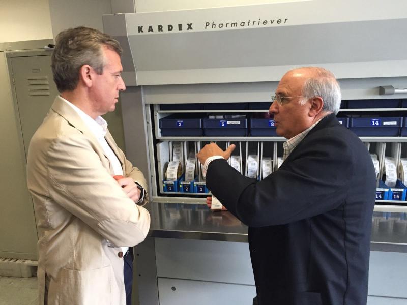 O vicepresidente da Xunta e o secretario xeral da Emigración entrevistáronse onte cos responsables da institución sanitaria