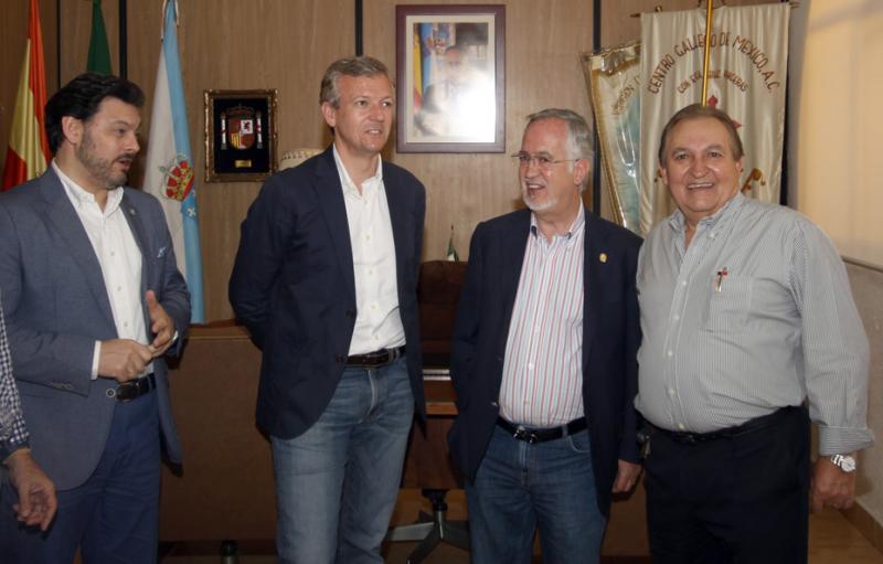 Alfonso Rueda e Antonio Rodríguez Miranda participaron hoxe na 'Jira campestre' coa comunidade galega en México