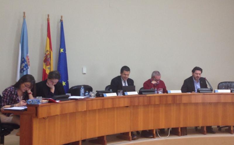 Antonio Rodríguez Miranda, secretario xeral da Emigración da Xunta de Galicia, durante a súa comparecencia esta mañá na Comisión 1ª do Parlamento de Galicia