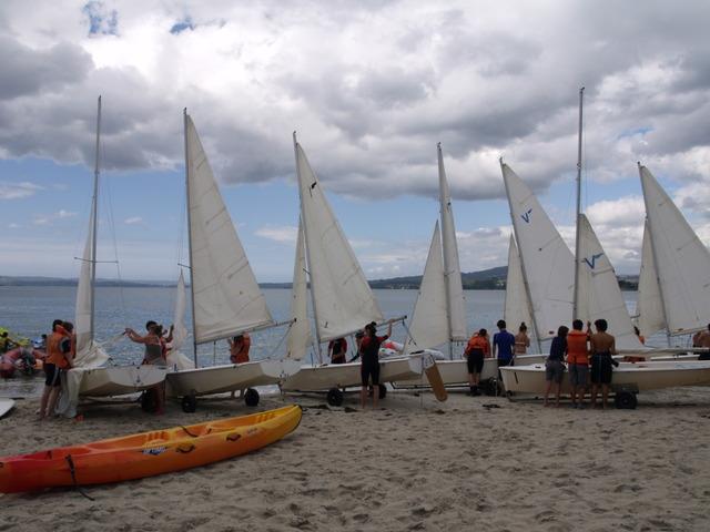 Na foto, unha das actividades de mar e de praia na Residencia xuvenil de Gandarío (Bergondo - A Coruña) Na foto, unha das actividades de mar e de praia na Residencia xuvenil de Gandarío (Bergondo - A Coruña)