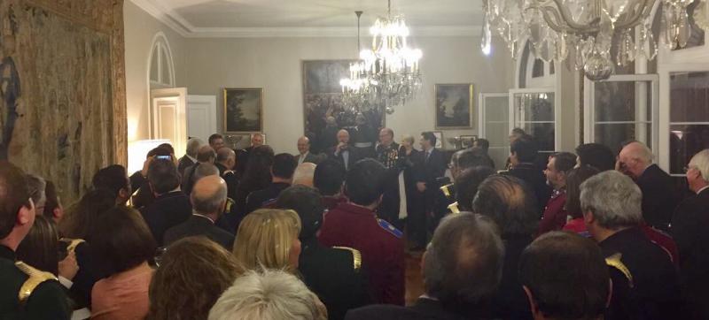 El secretario xeral da Emigración, durante la presentación das de las ‘Becas Excelencia Juventud Exterior’ en la capital chilena
