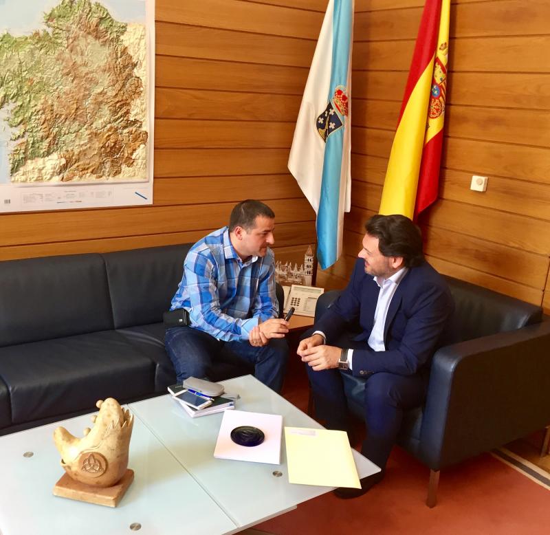 Miranda y Fiamingo, durante la entrevista Miranda y Fiamingo, durante la entrevista