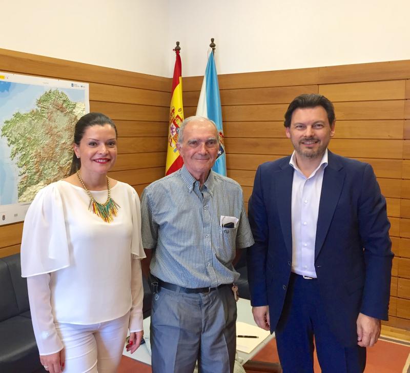 Arévalo, Leirós e Miranda, no despacho deste último en Santiago de Compostela