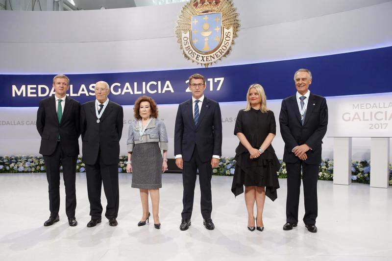 Las Medallas de Galicia 2017 reconocieron a Miguel Ángel Blanco, Isabel Castelo D´Ortega, Aníbal Cavaco Silva y José Manuel Romay Beccaría