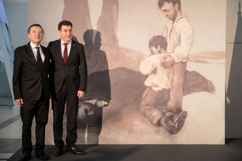 El conselleiro de Cultura presenta el viaje de esta obra como “un reconocimiento a Castelao” y un “homenaje a la Galicia de la diáspora”
