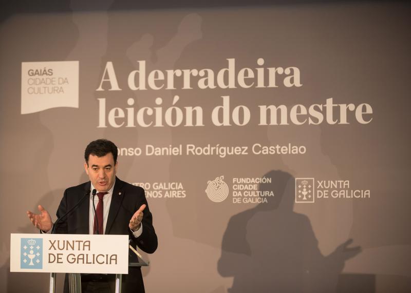 El conselleiro de Cultura presenta el viaje de esta obra como “un reconocimiento a Castelao” y un “homenaje a la Galicia de la diáspora”