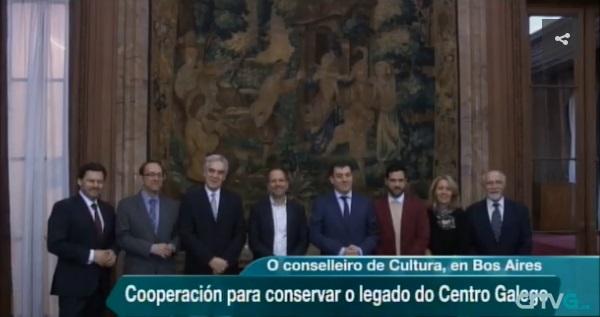 A viaxe institucional á Arxentina e o Uruguai do conselleiro de Cultura, Educación e Ordenación Universitaria e o secretario xeral da Emigración, nos informativos da TVG