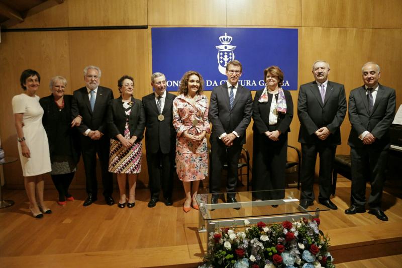 El titular de la Xunta presidió este mediodía el acto de entrega de las Medallas del Consello da Cultura Galega