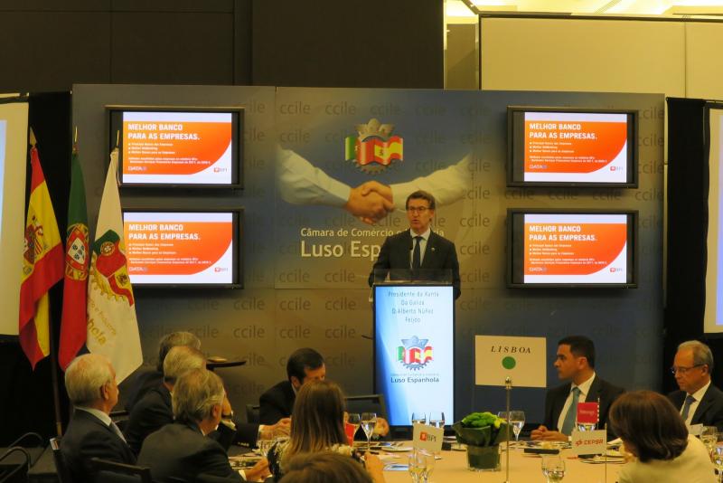 O presidente da Xunta, na Cámara de Comercio Luso Española