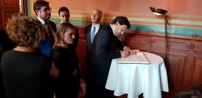 Miranda renova os lazos de Galicia co corazón arousán de Alemaña nunha recepción oficial en Cuxhaven