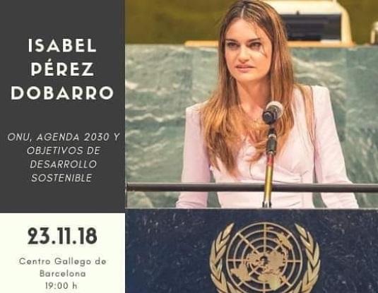 A compostelá Isabel Pérez Dobarro pronunciará unha conferencia sobre Desenvolvemento Sustentable